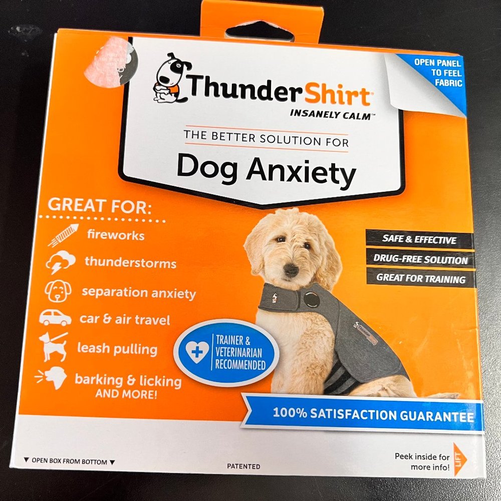 Original Thundershirt Anxiety & Calming Aid for Dogs Solid Gray XXS